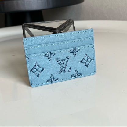 Louis Vuitton Double Card Holder "Shadow Leather"