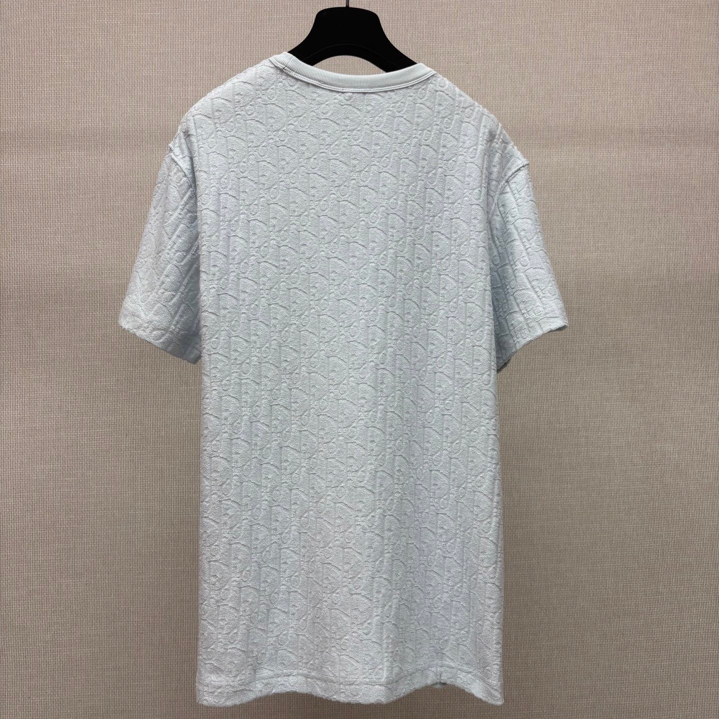 Dior Oblique T-Shirt "Baby Blue Terry Cotton Jacquard"