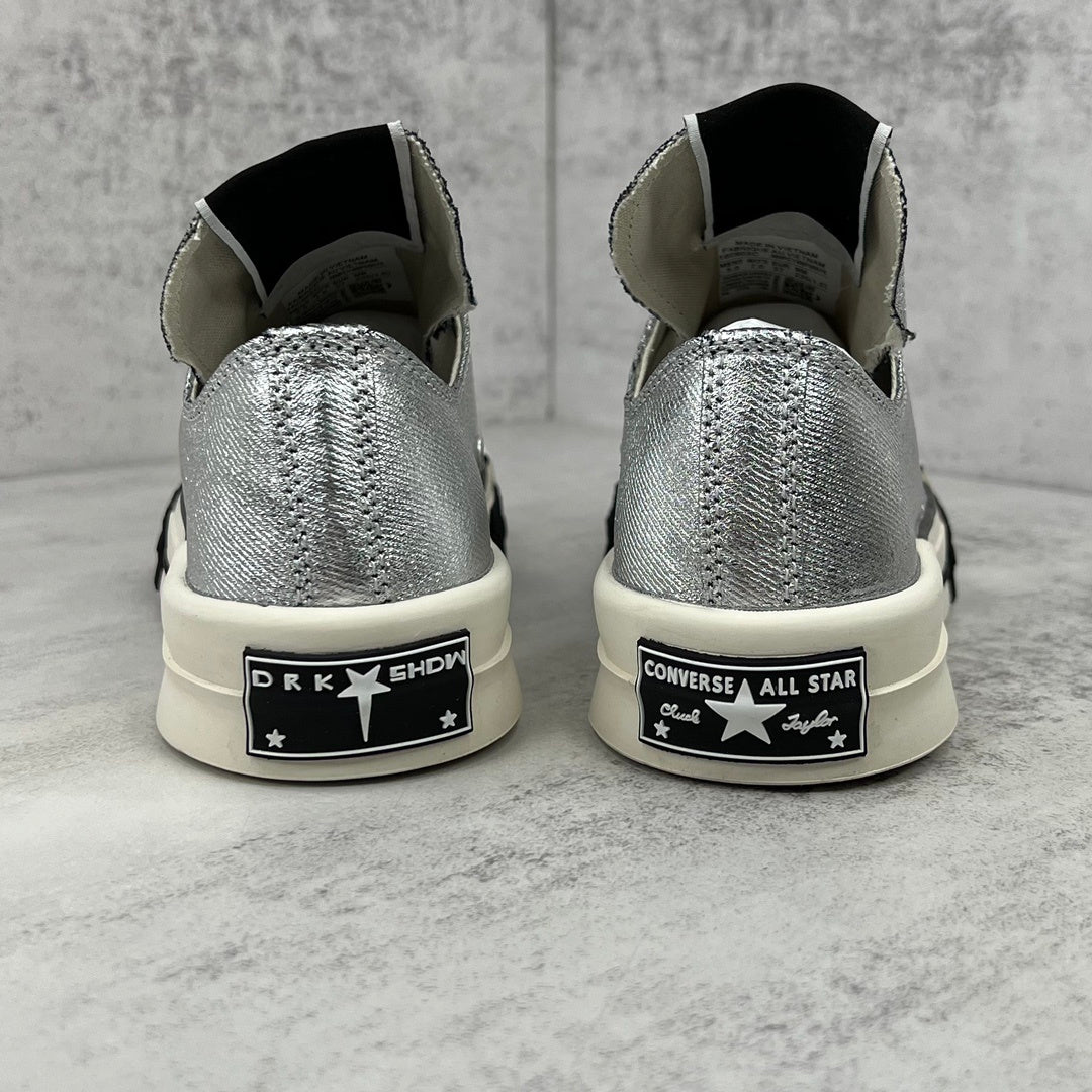 Rick Owens x Converse TURBODRK Low "Silver"