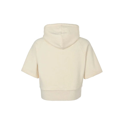 Celine Cropped Hoodie "Beige"