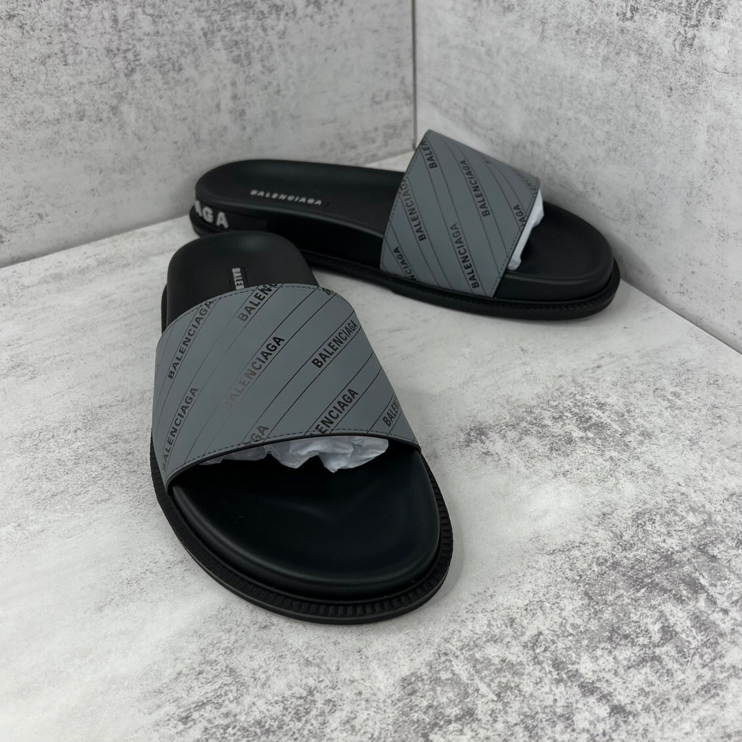 Balenciaga Slides "Black-Grey"