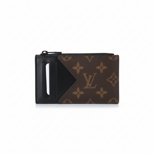 Louis Vuitton Coin Card Holder "Monogram Macassar Canvas"