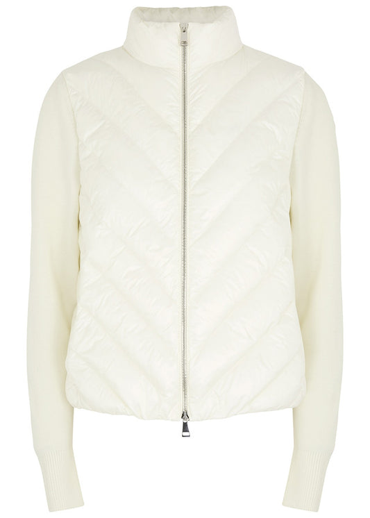 Moncler Hybrid Down Top "White"