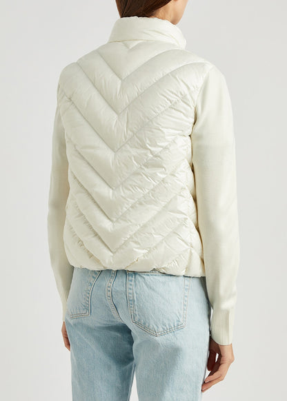 Moncler Hybrid Down Top "White"
