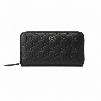 Gucci Guccissima Leather Zip Around Wallet