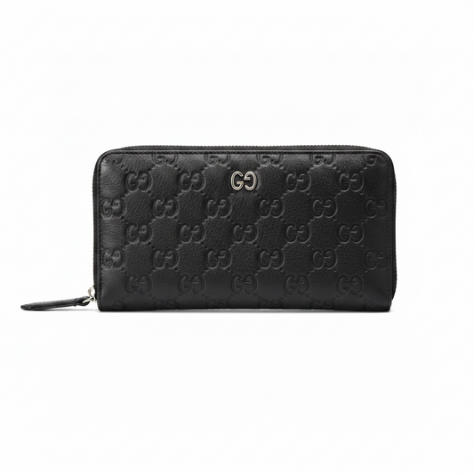 Gucci Guccissima Leather Zip Around Wallet