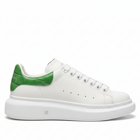 Alexander McQueen Oversized "White-Green Crocodile"