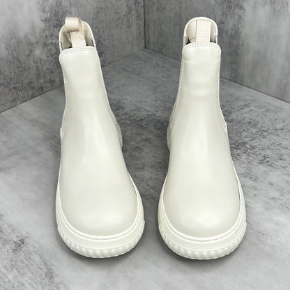 Dior D-Racer Chelsea Ankle Boots "White"