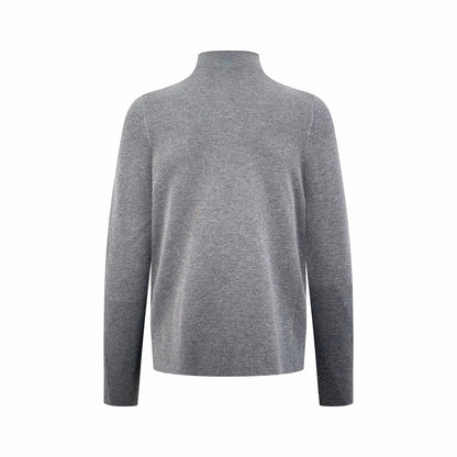 Dior CD Icon Zipped Sweater "Gray Virgin Wool Punto Milano Knit"