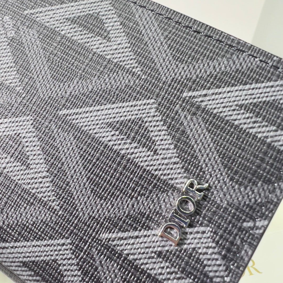 Dior Long Wallet CD Diamond Coated Canvas