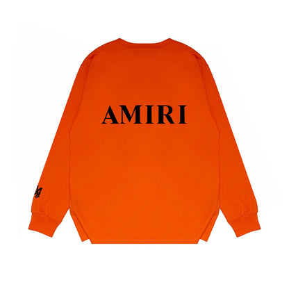 Amiri Core Logo Print Sweatshirt "Orange-Black"