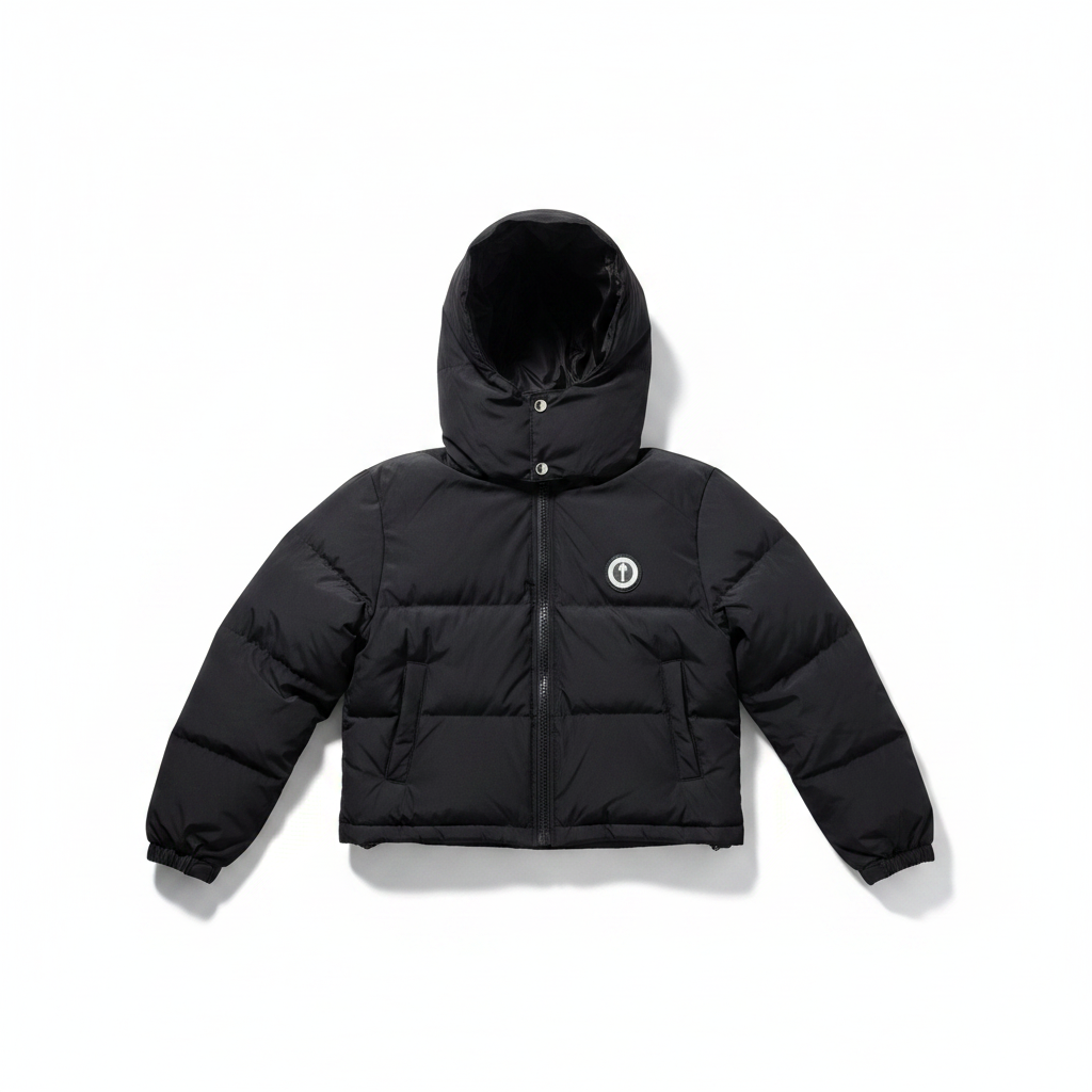 Trapstar Short Irongate Down Jacket "Black"