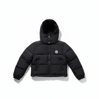 Trapstar Short Irongate Down Jacket "Black"