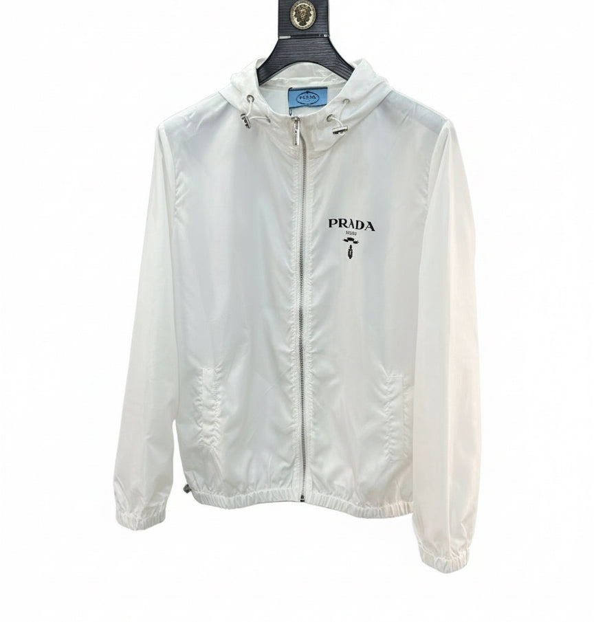 Prada Windbreaker Jacket "White"
