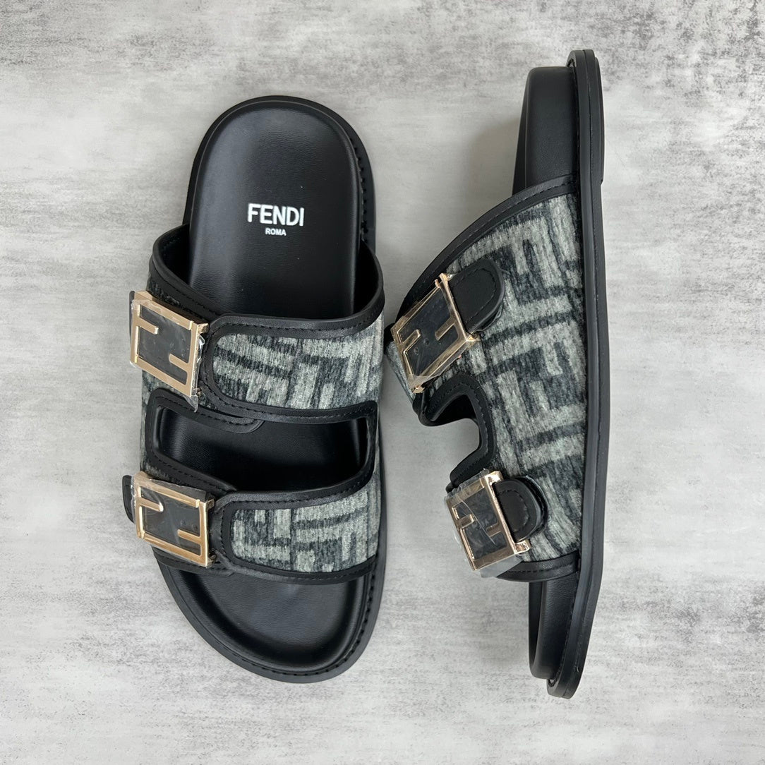 Fendi Sandals "Black-Grey"