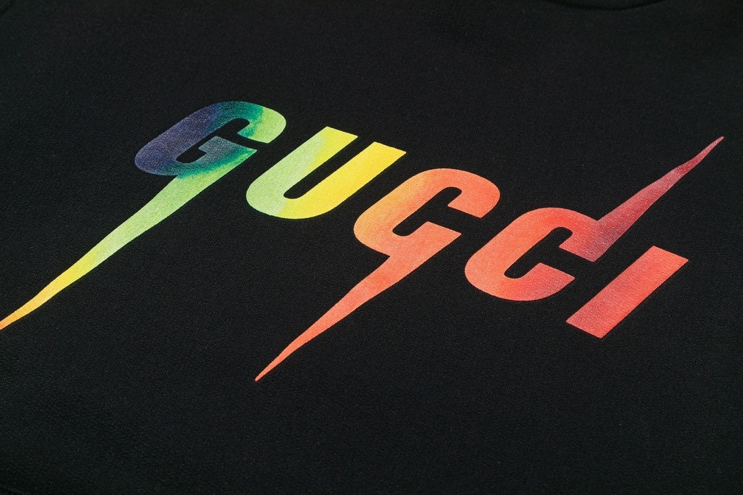 Gucci GG Blade Hoodie "Black-Rainbow"