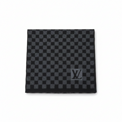 Louis Vuitton Damier Wool Scarf "Black-Grey"