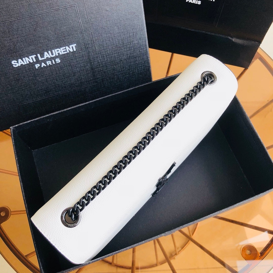 Saint Laurent Kate Medium in Grain De Poudre Embossed Leather