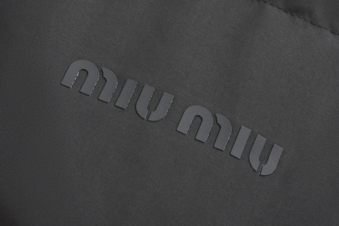 Miu Miu Cropped Down Jacket "Black"