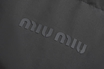 Miu Miu Cropped Down Jacket "Black"