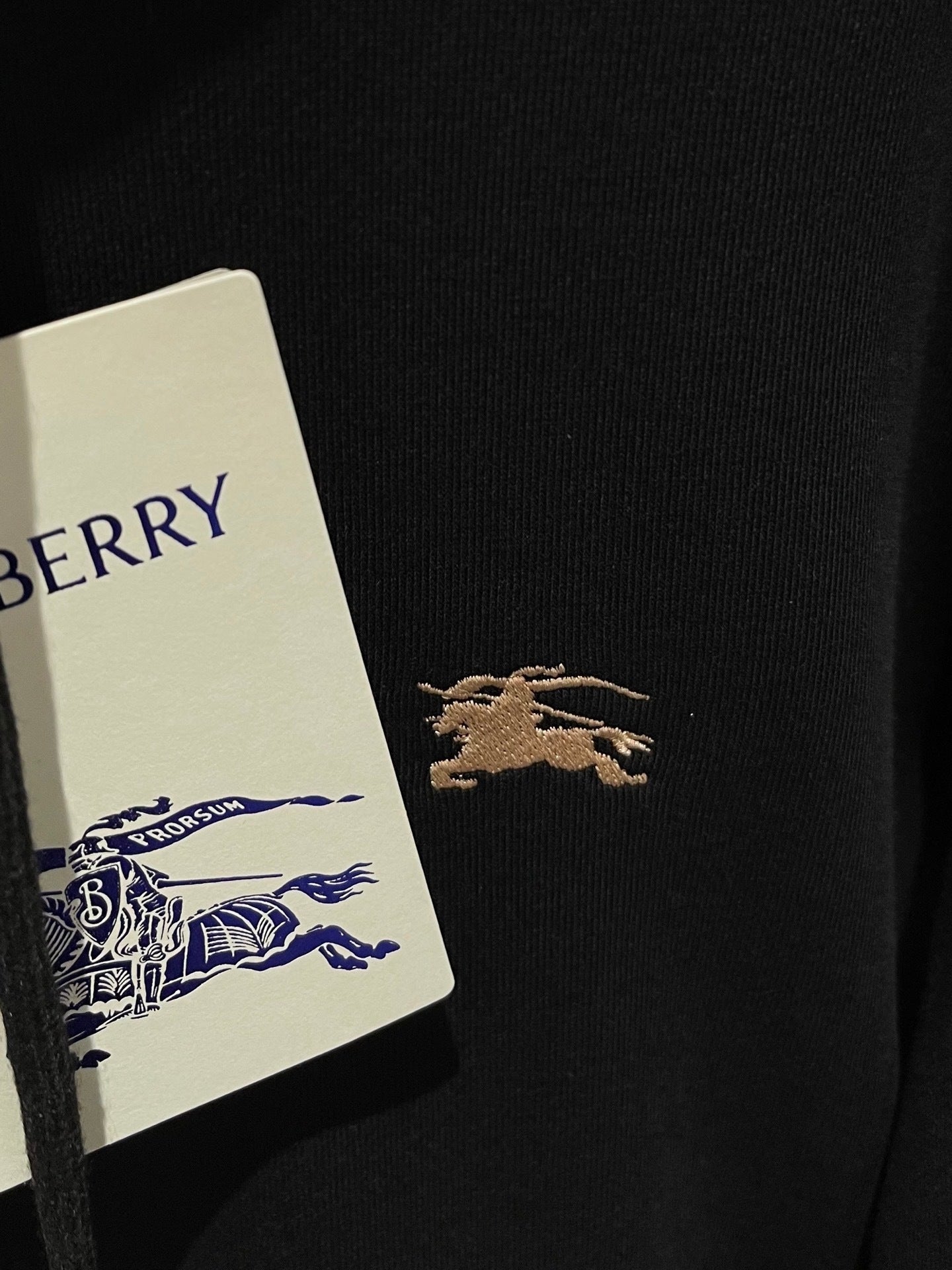 Burberry Cross Stitch EKD Cotton Hoodie "Black"