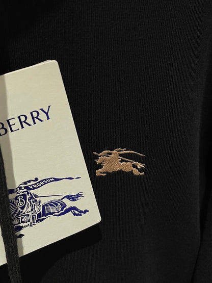 Burberry Cross Stitch EKD Cotton Hoodie "Black"