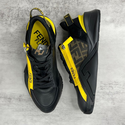 Fendi Flow "Black-Yellow Monogram"