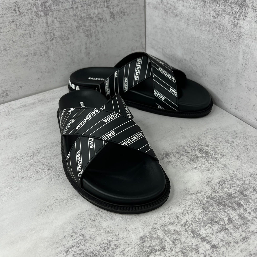 Balenciaga Slides "Black-White"