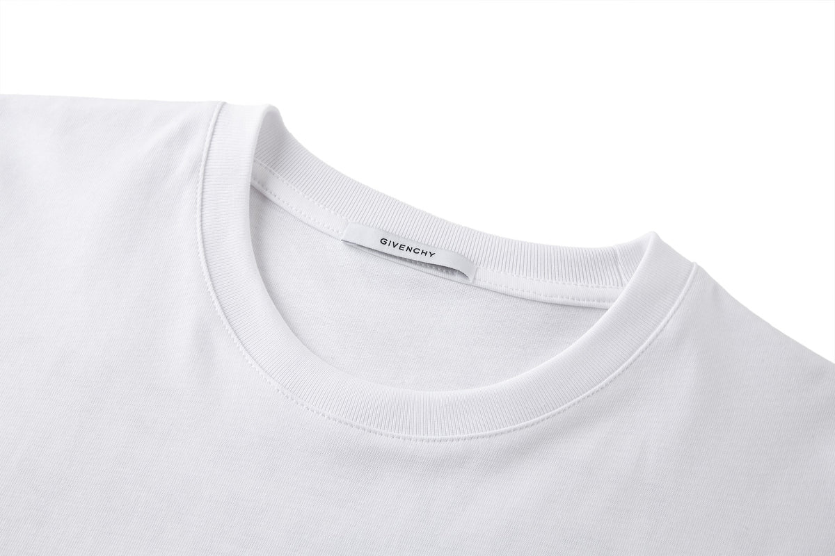 Givenchy T-shirt in Cotton with Givenchy Stamp Print "White"
