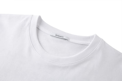 Givenchy T-shirt in Cotton with Givenchy Stamp Print "White"