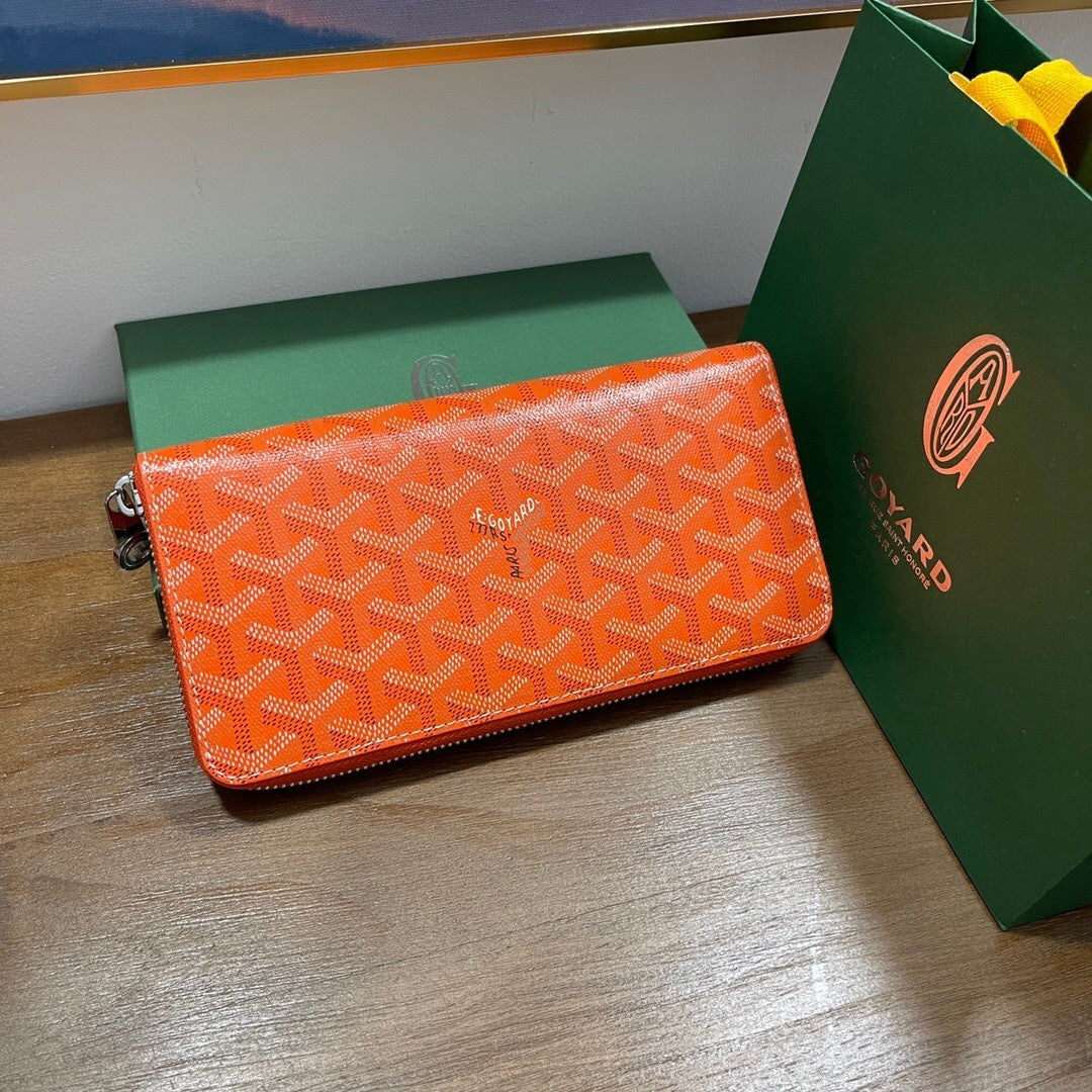 Goyard Matignon GM Wallet "Orange"