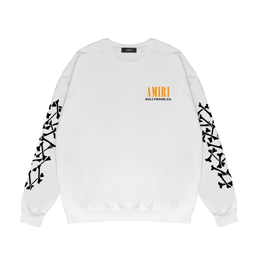Amiri Bones Sweatshirt "White-Black-Orange"