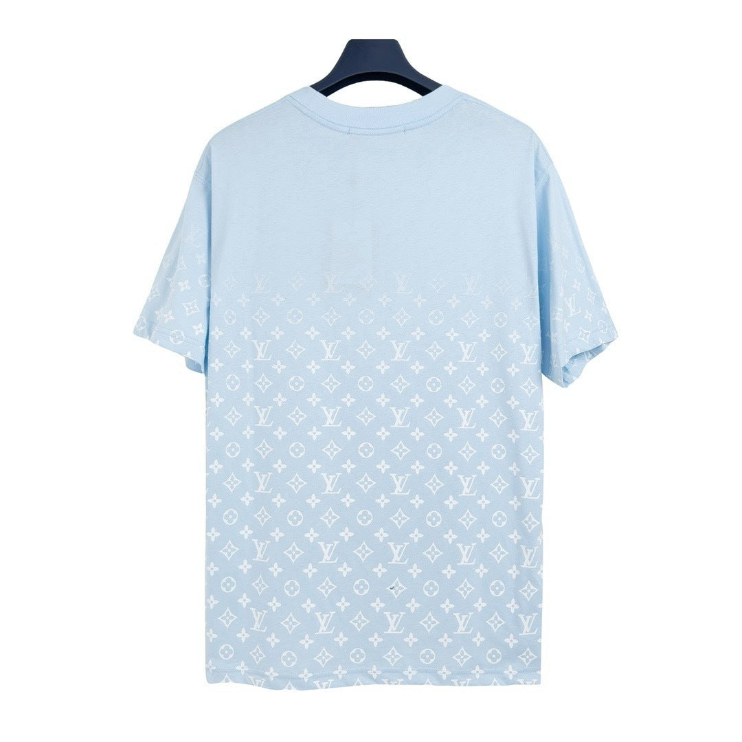 Louis Vuitton Gradient Monogram T-Shirt "Baby Blue-White"