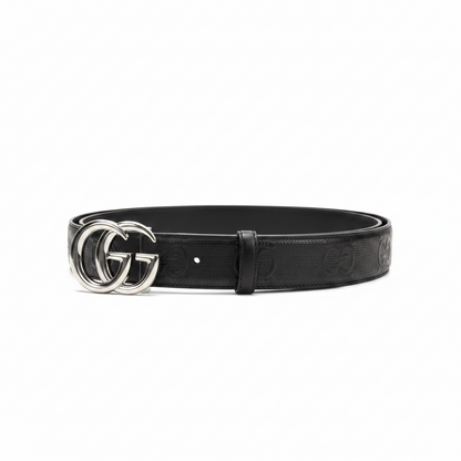 Gucci GG Marmont Leather Belt "Black"