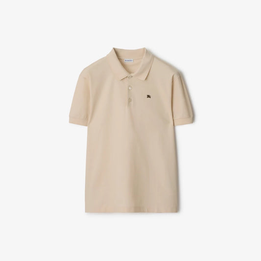 Burberry Metal EKD Cotton Polo T-Shirt "Clam Beige"