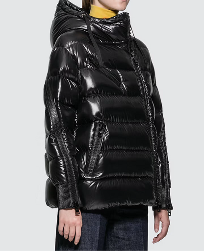Moncler Zipped Sleeves Down Jacket "Black"