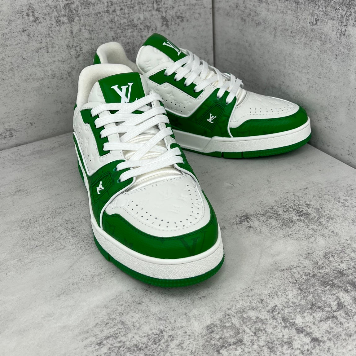 Louis Vuitton Trainers "Green-White"