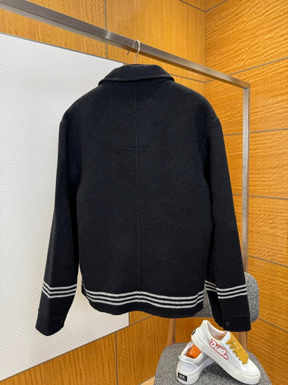 Burberry EKD Wool Overshirt "Black"