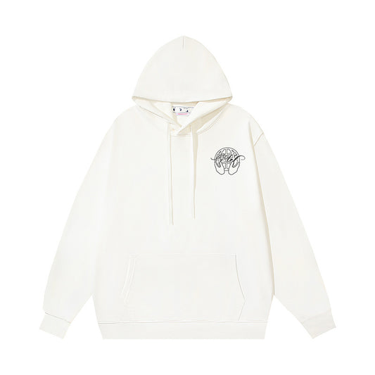 Off-White Hand Arrow Boxy Hoodie "White"