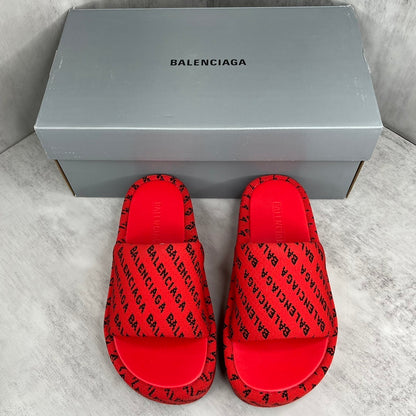 Balenciaga Slides "Red-Black"