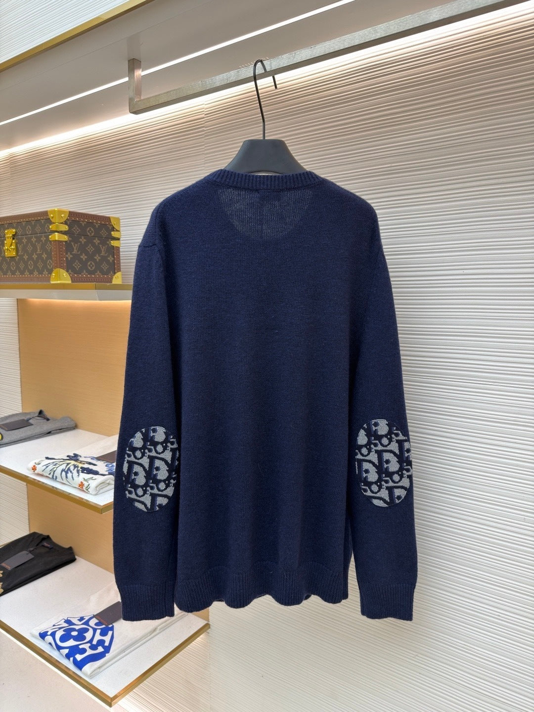 Dior Oblique Sweater "Navy Blue Cotton Jersey"