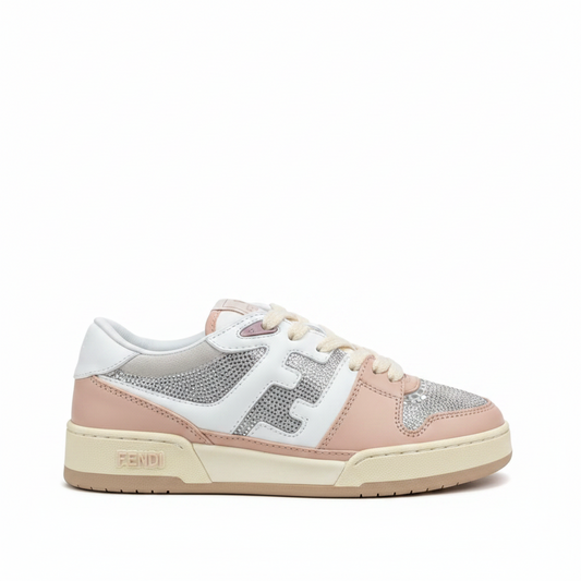 Fendi Match "White-Pink" Crystals