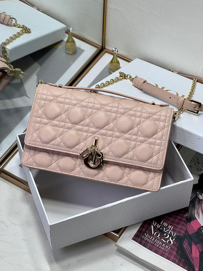 Dior My Dior Mini Bag "Powder Pink Cannage Lambskin"