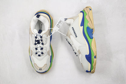 Balenciaga Triple S "Grey-Blue-Green Sole"