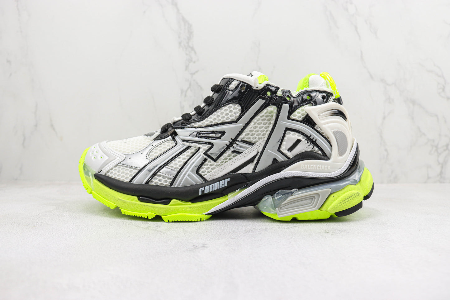 Balenciaga Runner "White-Black-Fluo Yellow"