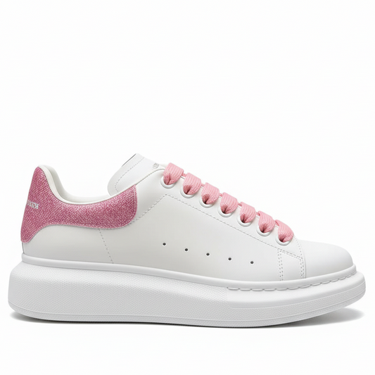 Alexander McQueen Oversized "White-Pink Glitter"