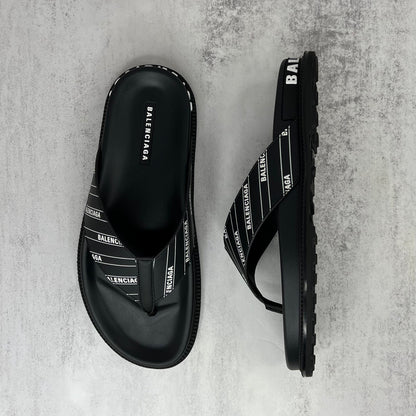 Balenciaga Flip-Flops "Black-White"