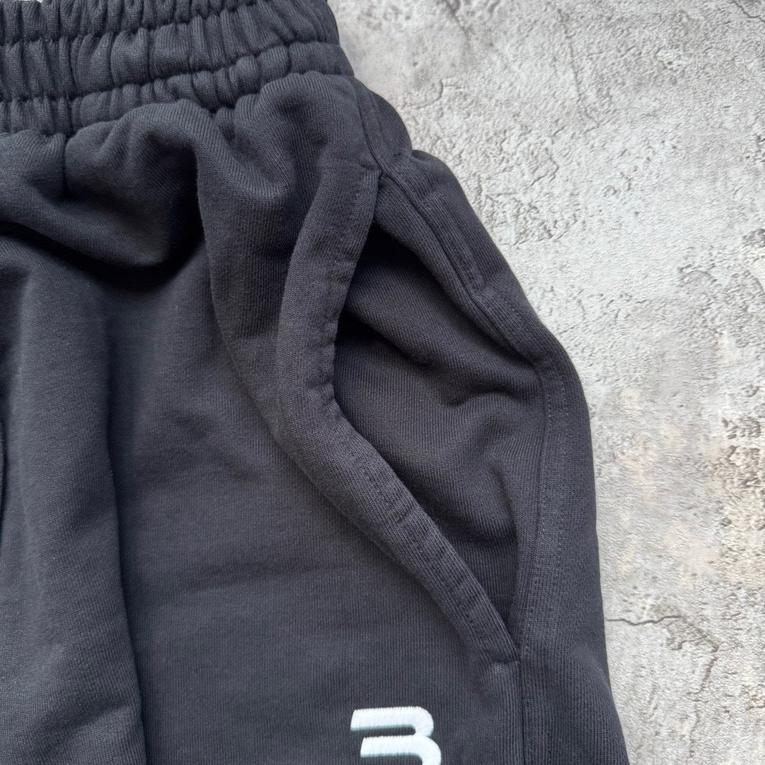 Balenicaga Double Waist Shorts "Black"