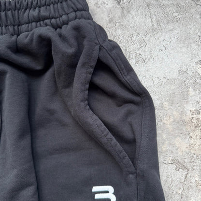 Balenicaga Double Waist Shorts "Black"