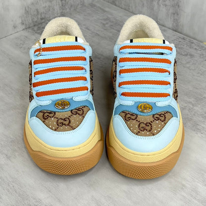 Gucci Screener Double "Blue-Beige Monogram"